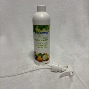 Norwex Fresh Produce Wash 12 oz Bottle with Sprayer Brand New